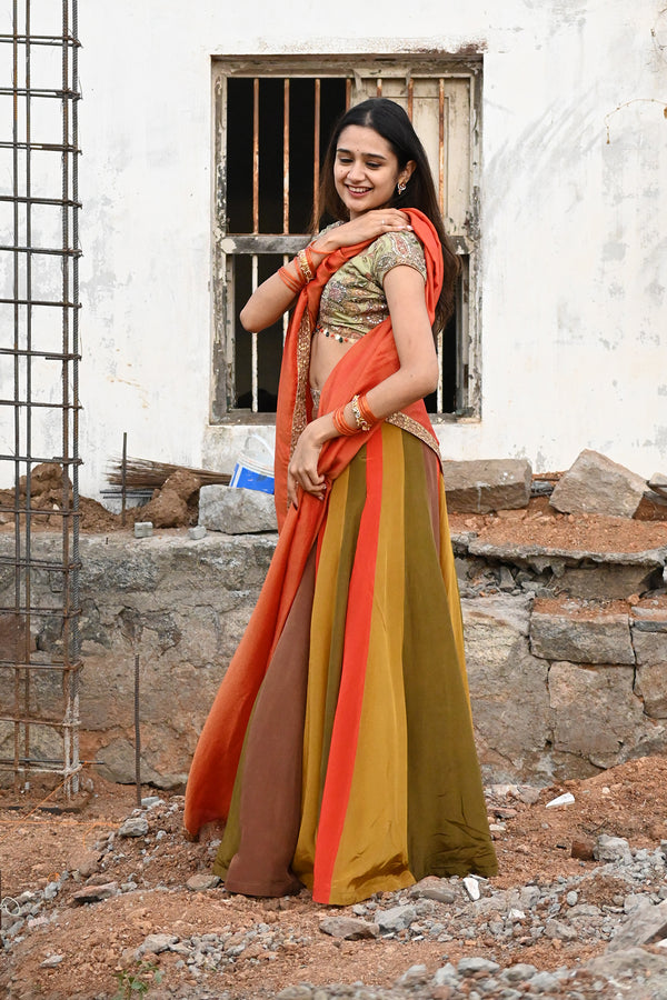 Multi Colour Lehenga